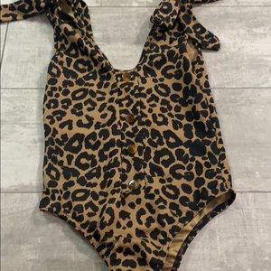 Leopard print bodysuit